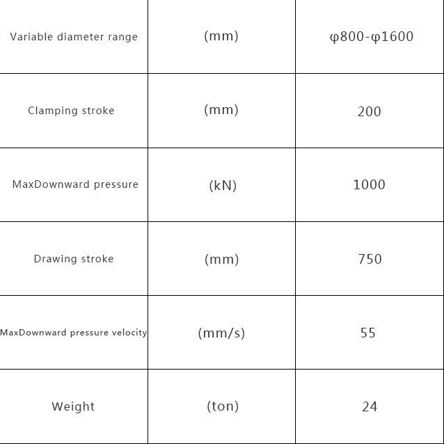 Steel Column Implantation Machine 800 - 1600mm Diameter